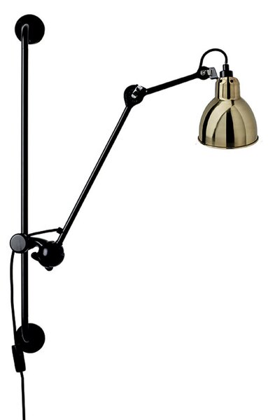 Applique da parete Lampe Gras, 201 Round, Nero, Soggiorno, Metallo, Design