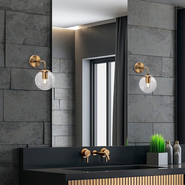 Lampada da parete color ottone ø 15 cm Viran – Opviq lights