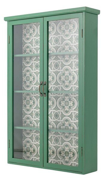 Vetrina verde in abete massiccio da appendere 81x122x22 cm Hazem – Bloomingville