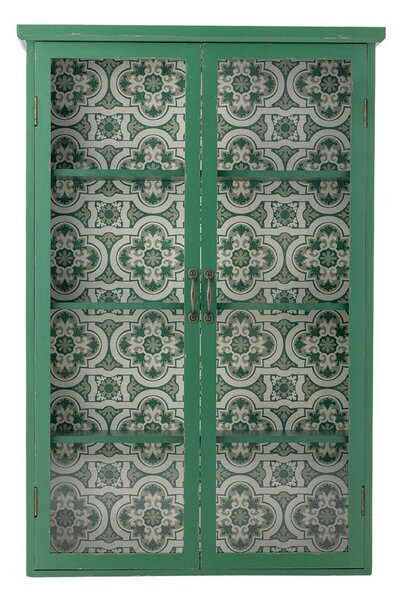 Vetrina verde in abete massiccio da appendere 81x122x22 cm Hazem – Bloomingville