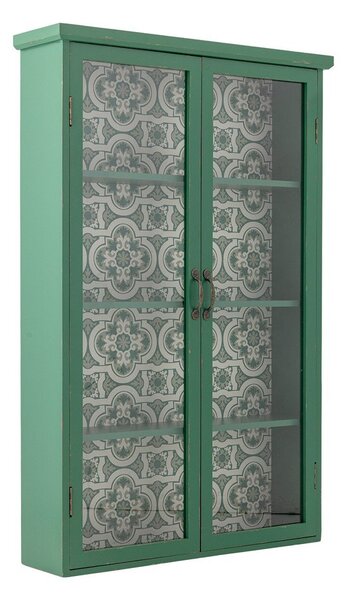 Vetrina verde in abete massiccio da appendere 81x122x22 cm Hazem – Bloomingville