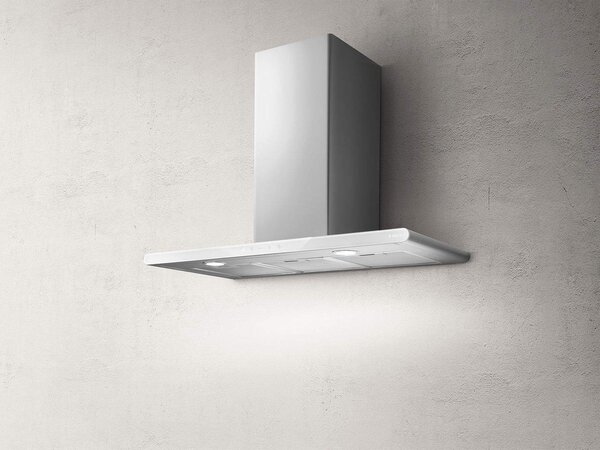 Elica Cappa Cucina Aspirante a Parete Larghezza 80 cm Profondit 38 cm colore Inox e Bianco - PRF0009822 GALAXY WHIX/A/80
