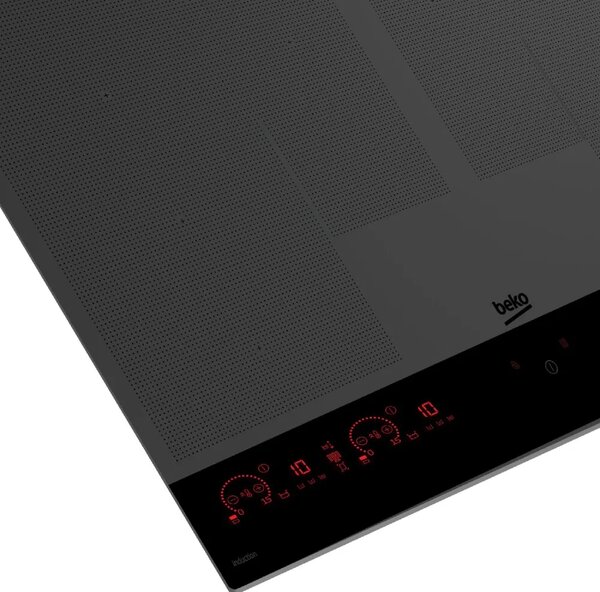 Beko Piano Cottura Induzione 10 Fuochi Larghezza 78 cm in Vetro con 2 Sezioni IndyFlex+ e 2 Extension colore Nero - MHII88810NTIMT
