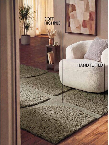 Tappeto color kaki tessuto a mano 120x180 cm Lambeth Jasper – Ted Baker