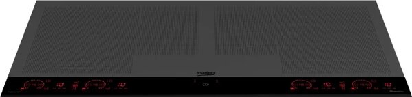 Beko Piano Cottura Induzione 10 Fuochi Larghezza 78 cm in Vetro con 2 Sezioni IndyFlex+ e 2 Extension colore Nero - MHII88810NTIMT