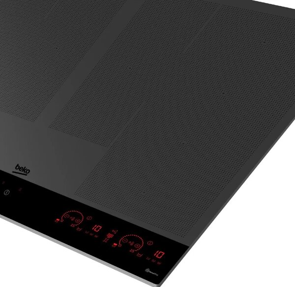 Beko Piano Cottura Induzione 10 Fuochi Larghezza 78 cm in Vetro con 2 Sezioni IndyFlex+ e 2 Extension colore Nero - MHII88810NTIMT