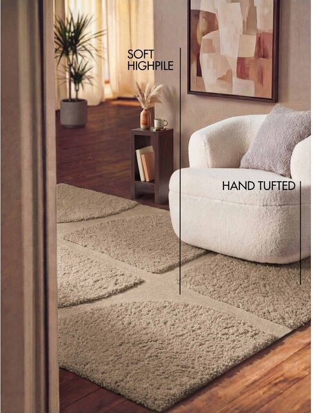 Tappeto beige tessuto a mano 160x230 cm Lambeth Jasper – Ted Baker