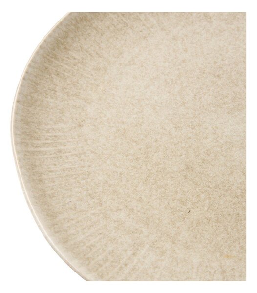 Set di piatti greige in gres 4 pz ø 21 cm Viola – House Nordic