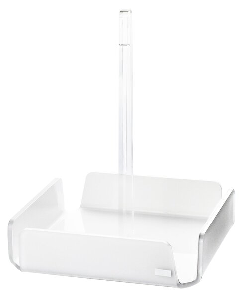 Antipastiera quadrata 4 scomparti bianco monosatinato, dimensioni 18x18xH23 cm, spessore 5 mm ideale per servire aperitivi e stuzzichini Bianco satinato