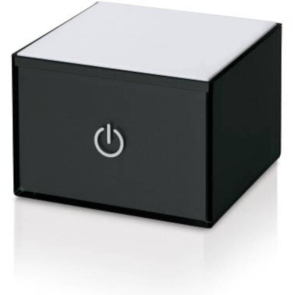 Lampada usbox piccola nero, dimensioni 10x10xH7 cm, peso 0,4 kg