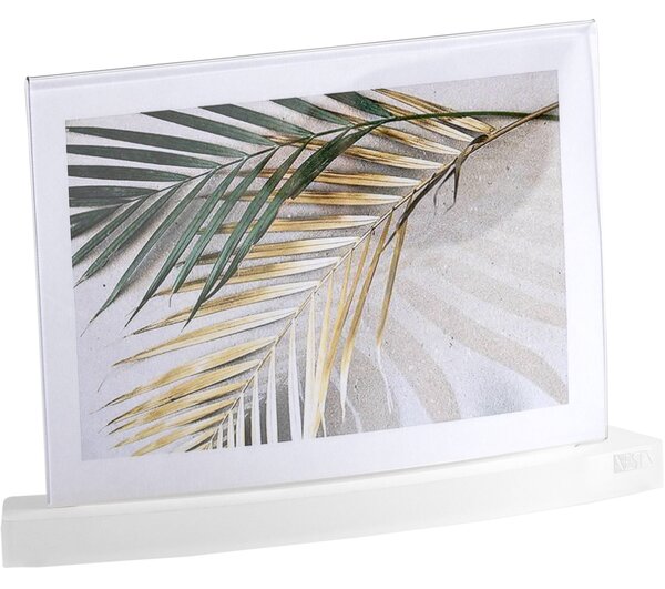 Porta foto Medium Twist per foto 13x18 dimensioni 21x3,5xh15 cm photo frame big twist trasparente