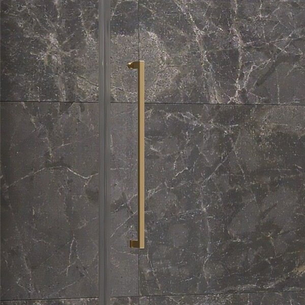 Kamalu box doccia 70x70 oro satinato porta battente | kt5000g