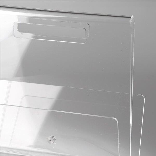 Portariviste TABLOID in plexiglas trasparente 35x17,5x32 h cm Trasparente