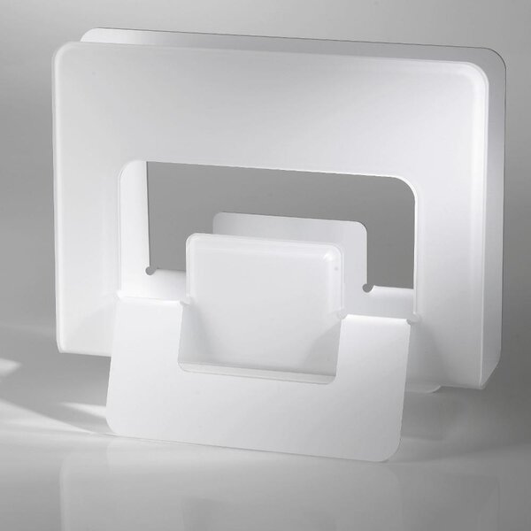 Portariviste in plexi UP 15x42x35h piegato a mano Bicolore colore Bianco