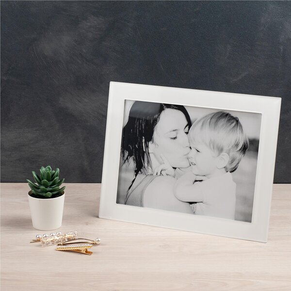 Portafoto photo frame big easy bianco, dimensioni 29x6,5xH22 cm, - Per Foto 18x24 cm peso 0,465 kg, spessore 5 mm