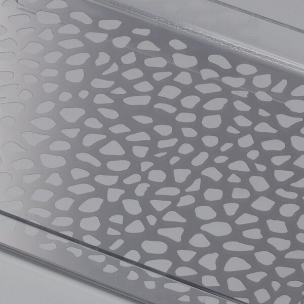 Vassoio da tavola in plexiglas 35x20,5xh2.5 cm con maniglie decoro Pav� specchio
