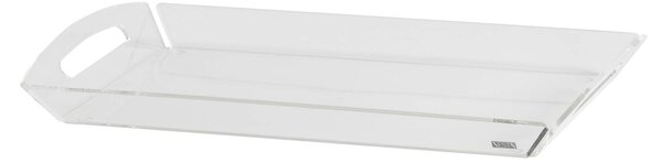 Vassoio in metacrilato trasparente Vestalia , dimensioni 36,5x26xh2,5 cm, spessore 4 mm colore trasparente