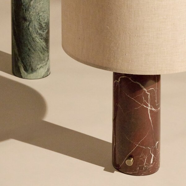 Lampade da tavolo GUBI, Gravity Small, dimmerabile, Rosso, Soggiorno, Pietra, Design