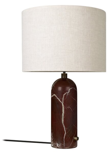 Lampade da tavolo GUBI, Gravity Large, dimmerabile, Rosso, Soggiorno, Pietra, Design