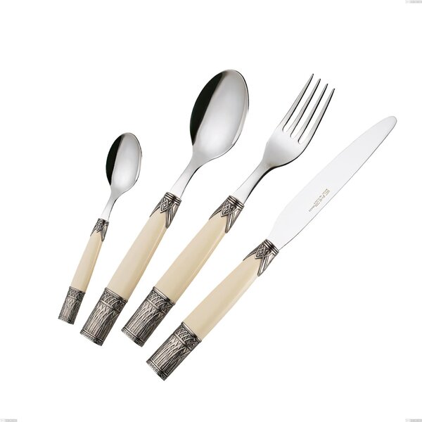 Forchetta dolce aria, acciaio 18/10 aisi304 colorato Dimensioni 143 mm manico in Acrilico e Metallo