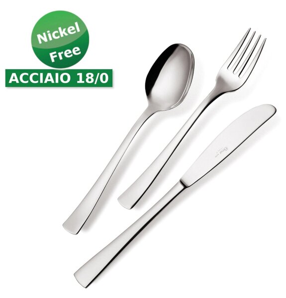 Confezione vetrina 6 pezzi caff� Alfa 18/0 nichel free, (Acciaio 18/ C) Nichel Free, spessore 2 mm