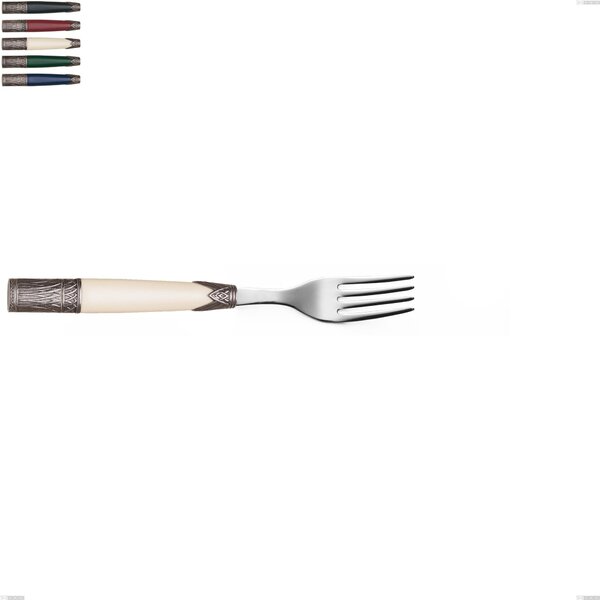 Forchetta tavola Aria, acciaio 18/10 aisi304 colorato Dimensioni 205 mm manico in Acrilico e Metallo