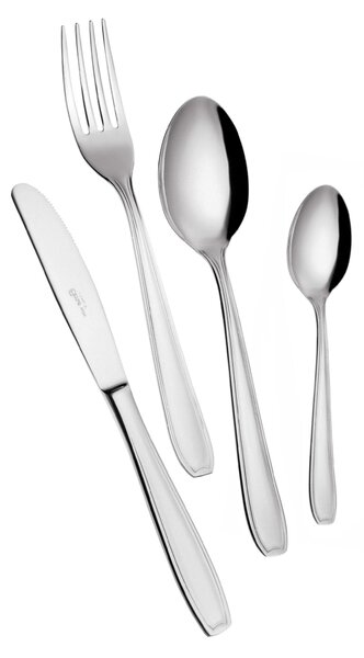 Confezione Vetrina 24 pezzi posate ATENA , 18/10 (AISI304) finitura inox lucido , spessore 2,0 mm