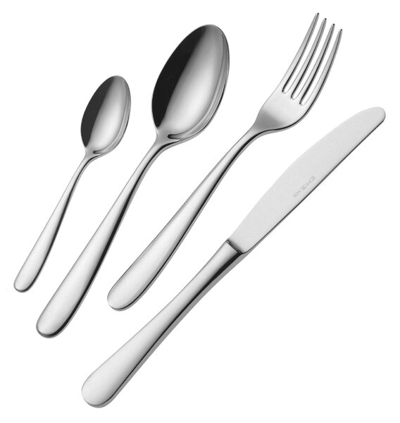 Confezione vetrina 7 pezzi dolce Beta, 18.10 (AISI304), spessore 4mm, finitura inox lucido a specchio