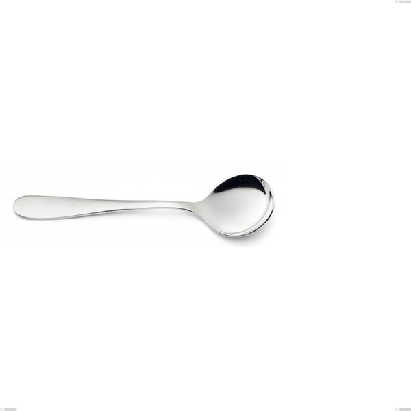Cucchiaio brodo Beta, 18.10(AISI304), spessore 4mm, Lunghezza 168 mm finitura inox lucido