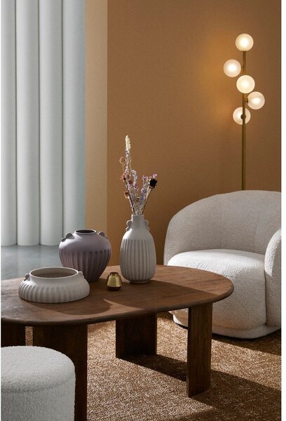 Lampada da terra dorata con paralume in vetro (altezza totale 156,5 cm) Balls – Bizzotto