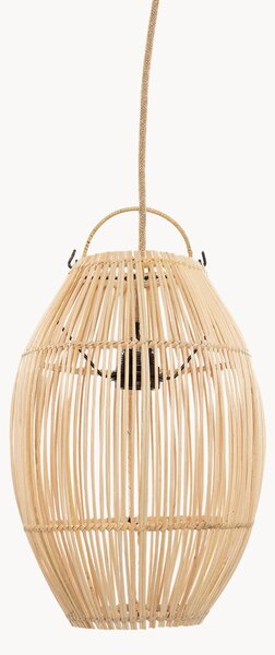 Lampada a sospensione in rattan tessuto a mano Zuri