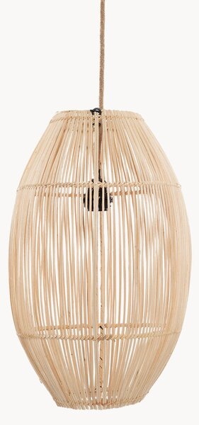 Lampada a sospensione in rattan tessuto a mano Zuri