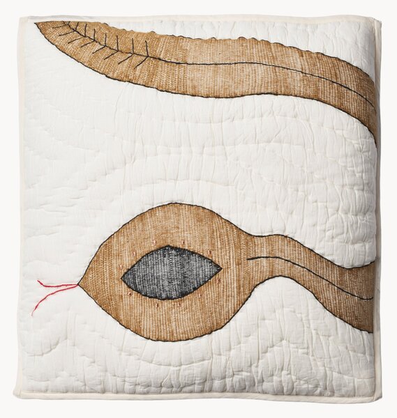 Cuscino trapuntato fatto a mano Snake