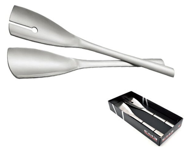 Coppia Posate insalata FUTUR in acciaio inox 18.10 280 mm Set 2 pezzi in confezione Vetrina EME