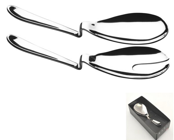 Coppia insalata Magic In Acciaio 18/10 Lunghezza Lunghezza 182 mm, spessore 3 mm EME in Confezione regalo EME
