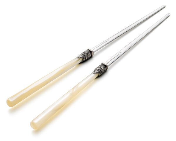 Confezione a libro 2 Coppie di bacchette chopstick per cucina asiatica 220 mm vari colori