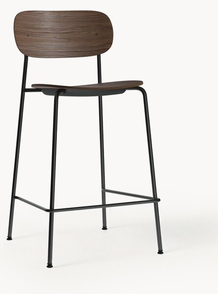 Sedia alta in metallo e legno Co