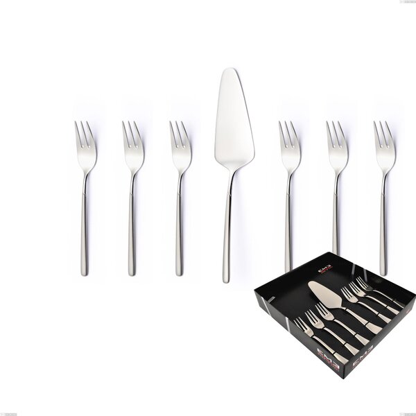 Confezione vetrina 7 pezzi dolce Celtika sabbiato, Inox 18.10 (AISI304), spessore 5.00