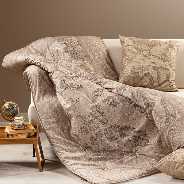 Plaid 130X170 Geo Country UNICA Raso Di Cotone Caleffi