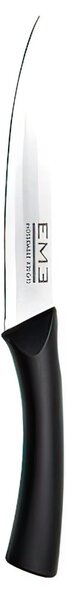 Coltello Spelucchino in acciaio inossidabile love me Manico Ergonomico Lama 13 cm - Misura totale 23.5 cm , manico nero adatto all'uso in Lavastoviglie