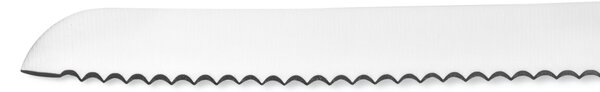 Coltello da pane Rodeo realizzato in acciaio 18/10, 32 cm lunghezza lucidato a specchio. in busta di Nylon