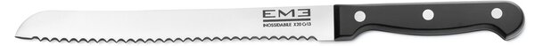 Coltello da pane Rodeo realizzato in acciaio 18/10, 32 cm lunghezza lucidato a specchio. in busta di Nylon