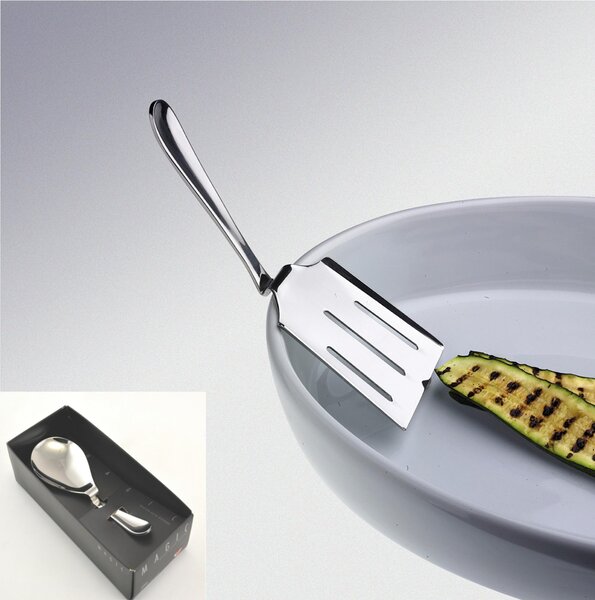 Pala Antipasti Magic 185 mm In Acciaio 18.10 EME Adatto per servire stuzzichini e porzionare piatti in confez regalo