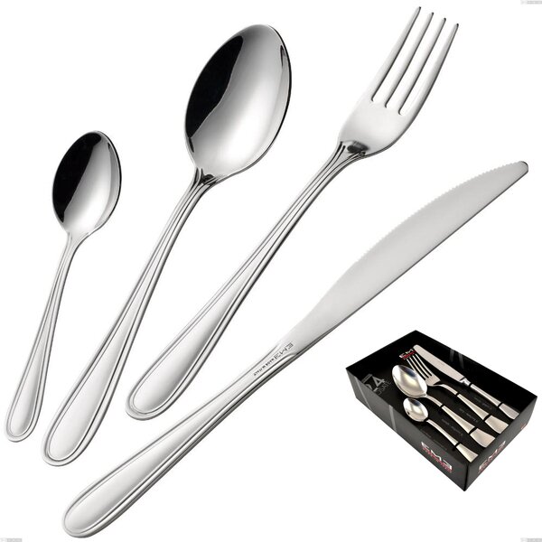 Confezione vetrina 24 pezzi coltello economico City, Inox 18.10 (Aisi304), spessore 1.8 mm