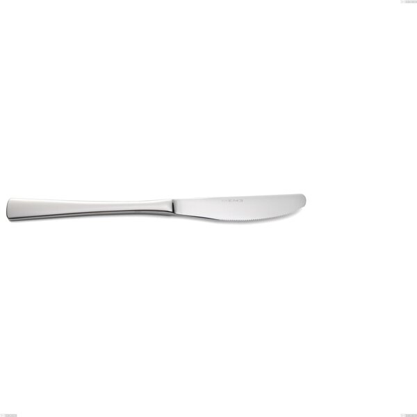 Coltello tavola Linea DORAM in Acciaio 18/10 (AISI 304) lunghezza 220 mm, spessore 2,5 mm, finitura inox lucido lavabili in lavastoviglie