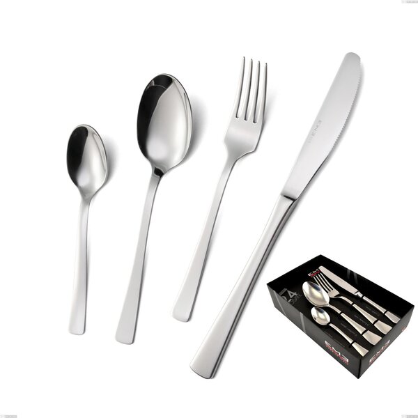 Confezione vetrina 24 pezzi coltello economico doram, Acciaio inox Aisi 304 lucido, spessore 2.5 mm