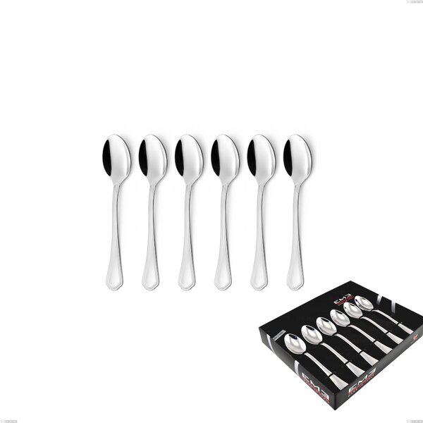 Confezione vetrina 6 pezzi caff� Domus, inox 18.10 (AISI304), spessore 3.0 mm
