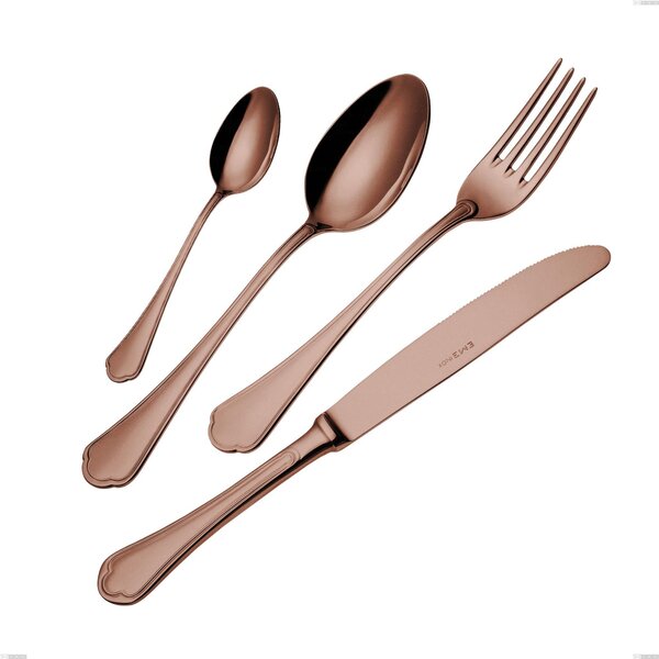 Forchetta frutta Domus Chocolate, Acciaio 18/10, lunghezza 182 mm spessore 3 mm trattamento PVD Chocolate