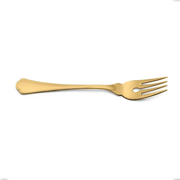Forchetta pesce Domus Gold, Acciaio 18/10, lunghezza 193 mm spessore 3 mm trattamento PVD Gold