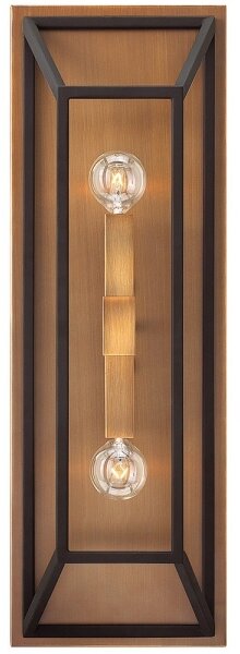 Hinkley - Applique FU LIGHTON 2xE14/60W/230V marrone/nero